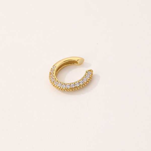 j3 High Quality Gold-Plated 925 Silver Earrings Fashion Drop-Style Ear Cuff for Women's Daily Wear