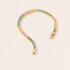 j4 Colorful New Style Brass Elegent Diamond Tennis Bracelet Fashion Chain & Link Peoplesv Jewelry for Mother's Day Gift