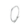 k4 Minimalist Wave Ring 925 Sterling Silver Gold Plated Stackable Band for Women Couple Jewelry