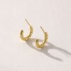 gold small hoop earrings