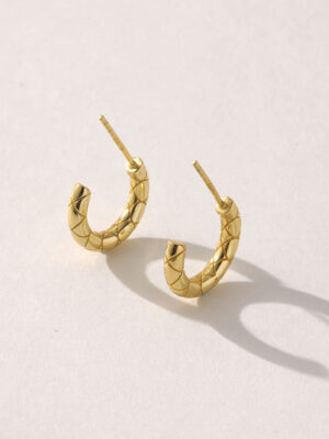 l1 gold small hoop earrings