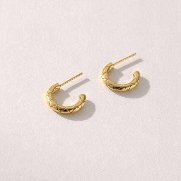 Designer Gold-Plated Brass Snake Hoop Earrings Fashion Jewelry by Popular Brands Chunky Hoop Style