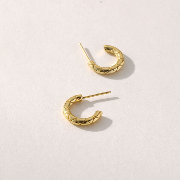 Designer Gold-Plated Brass Snake Hoop Earrings Fashion Jewelry by Popular Brands Chunky Hoop Style