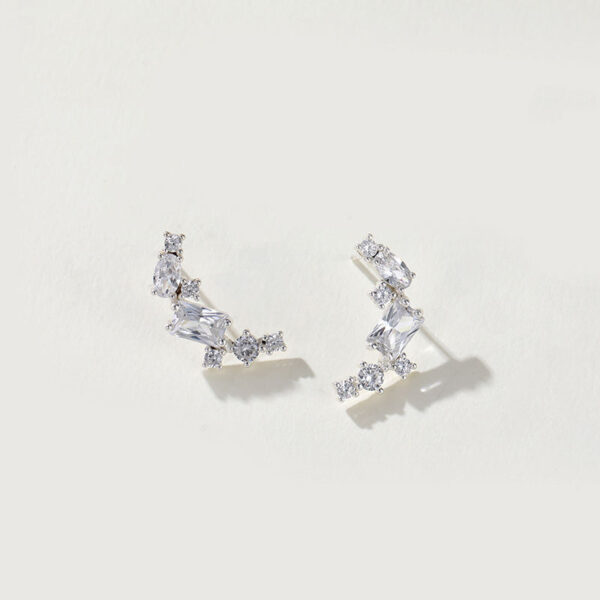 OEM Wholesale 5A Zirconia Round Tear Drop Earrings Exquisite Brass Jewelry for Women for Party Gifts