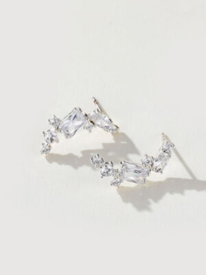 OEM Wholesale 5A Zirconia Round Tear Drop Earrings Exquisite Brass Jewelry for Women for Party Gifts