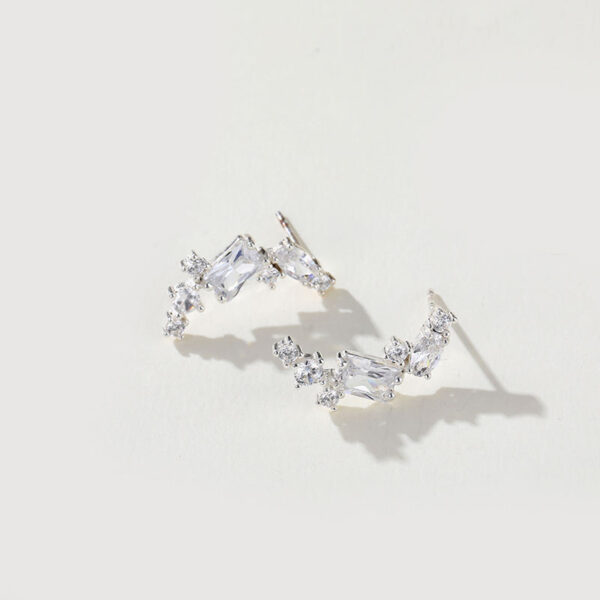 OEM Wholesale 5A Zirconia Round Tear Drop Earrings Exquisite Brass Jewelry for Women for Party Gifts