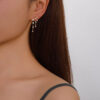 Wholesale High Quality Fashion Gold Plated 5A Zirconia Drop Earrings for Women Sparking Jewelry