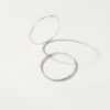 v1 big silver hoop earrings