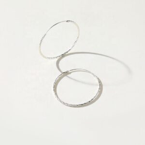 big silver hoop earrings