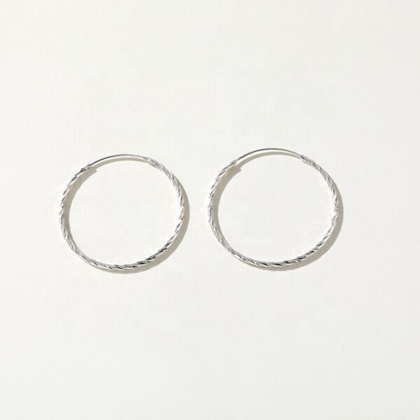 v2 Handmade Classic Style 925 Sterling Silver Hoop Earrings Gold Plated with 5A Zircon High Quality Gift for Women