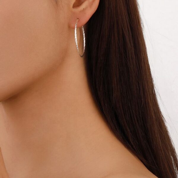 v5 Handmade Classic Style 925 Sterling Silver Hoop Earrings Gold Plated with 5A Zircon High Quality Gift for Women