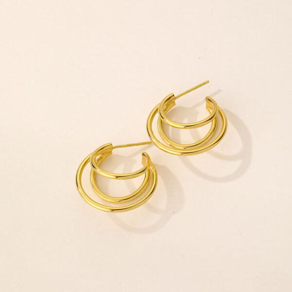 gold plated hoop earrings for women