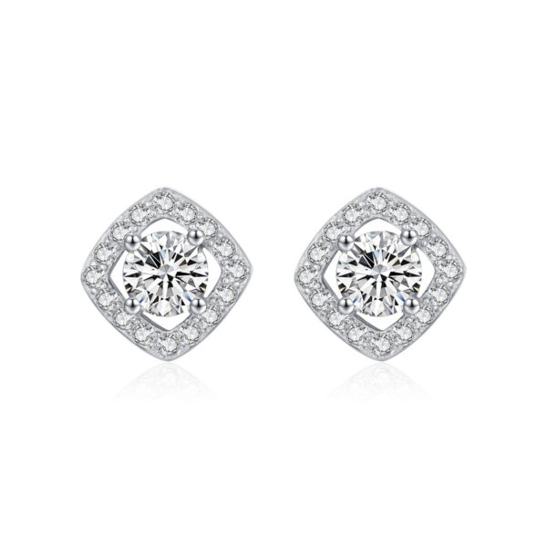 silver stud earrings