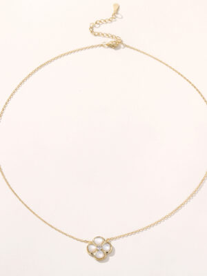 Hot Sale Customized Gold Necklace, 2025 Luxury Jewelry Clover Pendants, Trendy Gift Brass Necklaces for Women