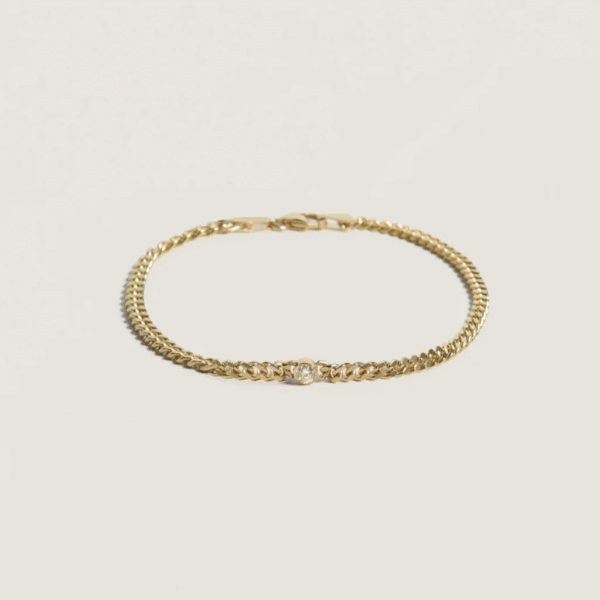 S925 Silver Unisex Bracelets for Women, Gold Bracelets with Cubic Zircon Design, Non Tarnish Inspired Fashion Jewelry