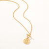Hot Sales Brass Gold Necklace, Fashion Chains with Coin Pendant, Trendy Gold Jewelry for Women Gift