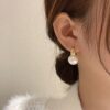2025 Trendy Wholesale Classic Pearls Hoops, Fashionn Gold Planted Pearl Earrings, Gold Jewelry for Women Girls Gift