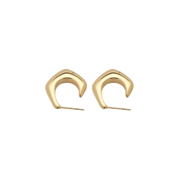 Hot Sale Fashion Chunky Hoop Earrings, Non-Tarnish hypoallergenic earrings for Women, Waterproof Made Gold Plated Jewelry