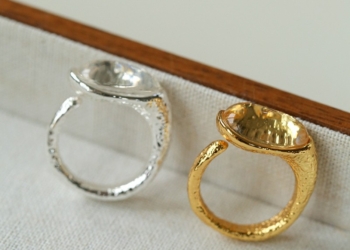 Minimalist White Crystal Oval Engagement Rings for Women, Brass Simple Metal Style Round Open Wedding Bands