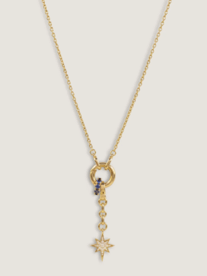 Wholesale Adjustable Brass Necklaces for Women, Gold Pendant Star Cubic Zircon Pendant, Dainty Layered Gold Necklace Set