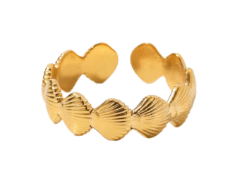 Tiny Women’s Tarnish-Free Gold Rings, Waterproof Fine Jewelry with Wide Design, Platinum Engagement Rings for Women