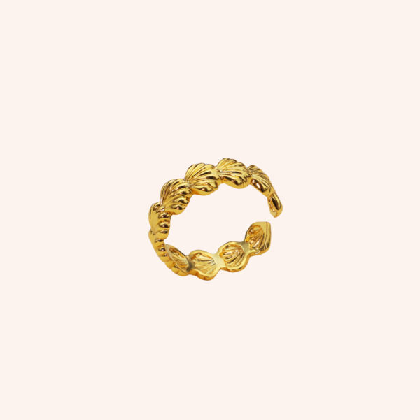 Tiny Women's Tarnish-Free Gold Rings, Waterproof Fine Jewelry with Wide Design, Platinum Engagement Rings for Women