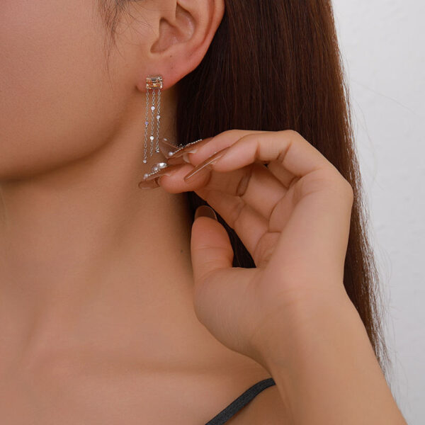 Handmade Fashionable Sparkling Earrings for Women, Customizable 5A Cubic Zircon Drop Diamond Earrings, Brass Hypoallergenic Earrings Style for Women