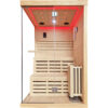 2 Person Indoor Traditional Steam Sauna Room with Heater, Bluetooth Speakers & 7-Color LED Lights, 47.2″ × 47.2″ × 74.8″