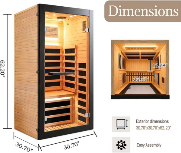 1 Person Infrared Sauna