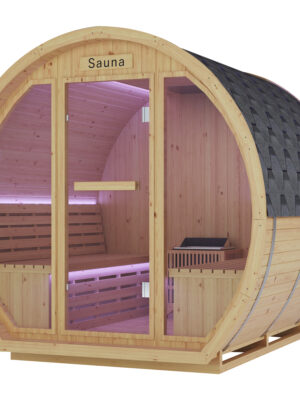 Traditional Outdoor Barrel Sauna