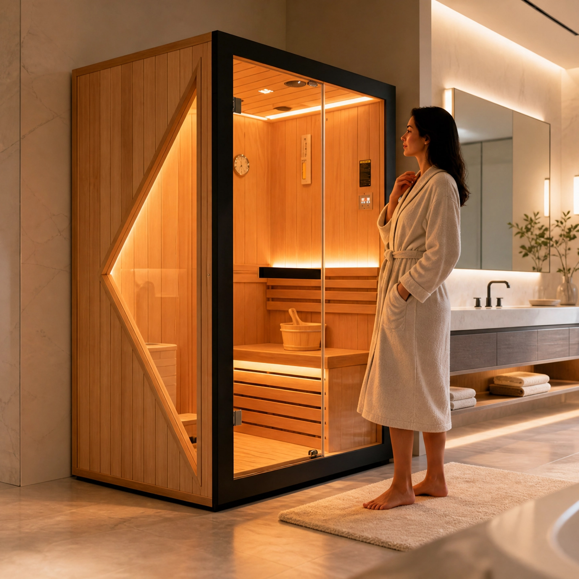 2 person indoor sauna – product detail view 2