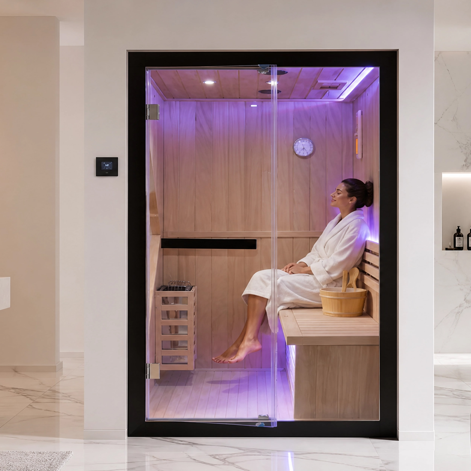 2 person indoor sauna – product detail view 3
