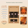 44a85caf1112540c3da955d887675226 majusaccessory 2 Person Infrared Sauna for Home, 1800W Indoor Sauna with Speakers, Canadian Centennial Hemlock Wooden Sauna for Meditation, Beauty, Relaxation, Home & Gym