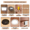 5139fb046be1572b139dba58e3dcebe6 1500W 1 Person At Home Sauna, Traditional Indoor Sauna Barrels Plug&Play, Canadian Centennial Hemlock Wood Sauna with Speakers for Meditation, Relaxation, Beauty&Family Health