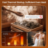 majusaccessory 3000W Traditional 2 Person at Home Sauna, Wooden Indoor Sauna Barrels, Canadian Centennial Hemlock Wood Sauna with Speakers for Meditation, Relaxation, Beauty & Family