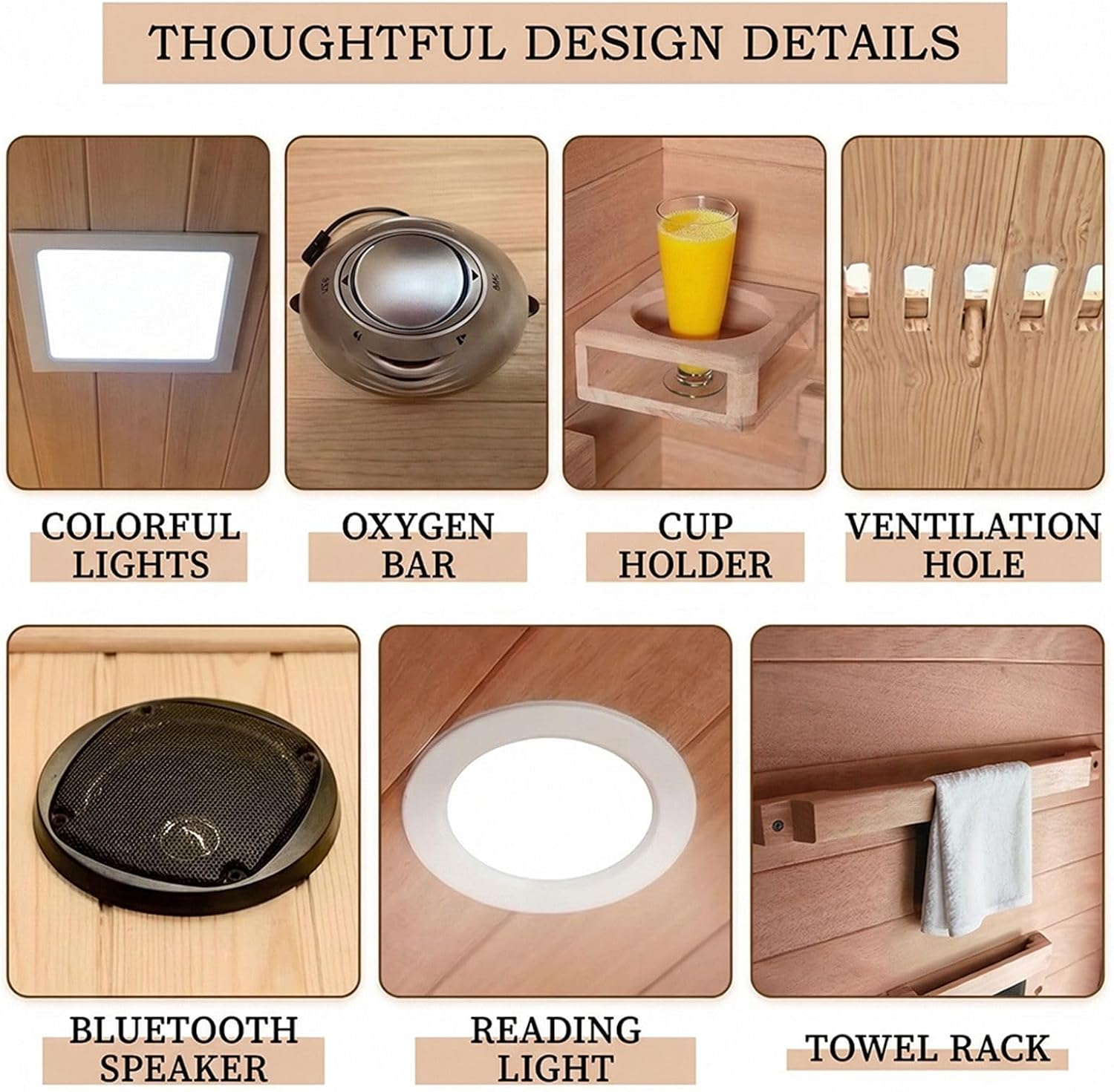 2 person at home sauna – product detail view 4