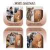 71bc90f3a0c907567212e5e9e1bff98e 1500W 1 Person At Home Sauna, Traditional Indoor Sauna Barrels Plug&Play, Canadian Centennial Hemlock Wood Sauna with Speakers for Meditation, Relaxation, Beauty&Family Health