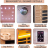 Infrared Sauna for 1 Person at Home use, 1200W Plug&Play Indoor Sauna, Canadian Hemlock Wood with Low EMF&Speakers, Full Spectrum Sauna Thermometer for Meditation Beauty&Relaxation