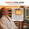 主图_画板 1 副本 4 2 Person Indoor Infrared Sauna for Home, 2165W 120V Chilean Pine Wooden Sauna Room with 8 Epoxy Heating Panels, Starry Sky Lights, Bluetooth Speaker & Oxygen Bar