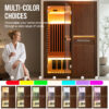 主图_画板 1 副本 5 2 Person Indoor Infrared Sauna for Home, 2165W 120V Chilean Pine Wooden Sauna Room with 8 Epoxy Heating Panels, Starry Sky Lights, Bluetooth Speaker & Oxygen Bar