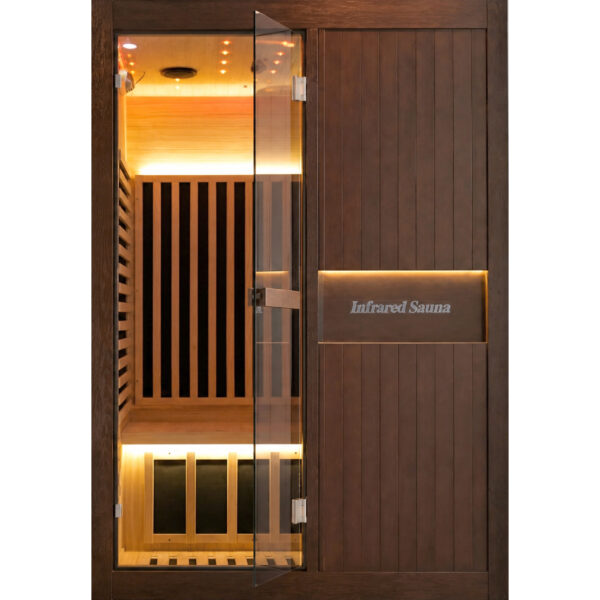 主图_画板 1 副本 2 Person Indoor Infrared Sauna for Home, 2165W 120V Chilean Pine Wooden Sauna Room with 8 Epoxy Heating Panels, Starry Sky Lights, Bluetooth Speaker & Oxygen Bar