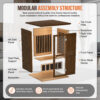 主图_画板 1 副本 7 2 Person Indoor Infrared Sauna for Home, 2165W 120V Chilean Pine Wooden Sauna Room with 8 Epoxy Heating Panels, Starry Sky Lights, Bluetooth Speaker & Oxygen Bar