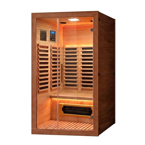 2 person 1800W infrared sauna B0GV75RG93 detail view 1