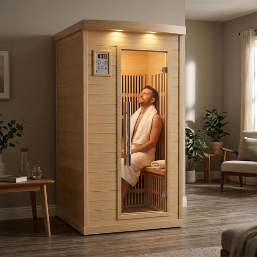 single person infrared sauna – product detail view 3