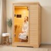 1 person 1200W infrared sauna B0H8D88L47 detail view 2