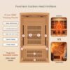 Version 1.0.0 1 person 1800W infrared sauna B0GWM8BNS7 detail view 5
