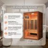 2 person 1800W infrared sauna B0GV75RG93 detail view 5