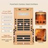 Version 1.0.0 1 person 1200W infrared sauna B0H8DCN7JC detail view 5