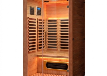 Two Person Infrared Sauna – 1800W Wooden Sauna