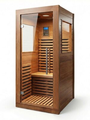 Version 1.0.0 1 person 1350W infrared sauna B0GV7DGBLK product view
